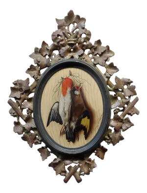 Michelangelo Meucci -Still Life of Song Birds -19th Century Oil Painting