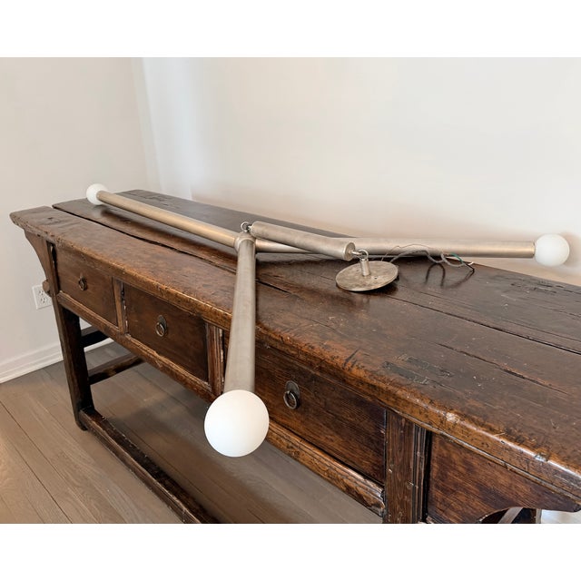 Apparatus Apparatus Studio Large Arrow Light in Tarnished Silver For Sale - Image 4 of 8