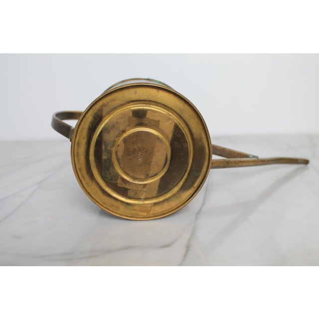 Vintage English Brass Watering Can For Sale - Image 9 of 11