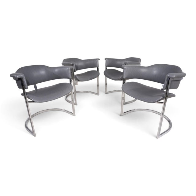 Vintage Dining Chairs by Vittorio Introini for Mario Sabot, 1970, Set of 4 For Sale - Image 11 of 18