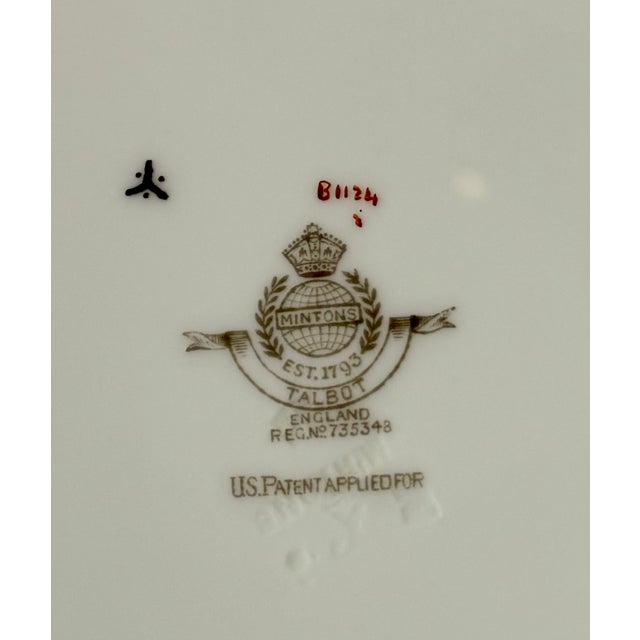 【MINTON*】 Exquisite Minton Symphony Blue Gold S557 Five Piece Place