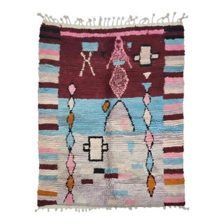 Handwoven Berber Boujad Rug - 8.5 X 7 Ft For Sale