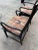 Up for consideration is a beautiful pair of black painted kings dining chairs. These would look lovely in your home and...
