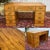 Flat-top desk in marine style mahogany - Indian work from the 1980s - W=1.40m D=70cm H=77cm