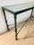 Mid 20th Century Mid Century Modern Console Table Verdigris Finish After Giacometti For Sale - Image 5 of 10