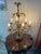Mid 20th Century Italian Gilt Tole and Crystals Electric Candelabra Lamp For Sale - Image 18 of 18