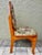 Vintage 1993 Handmade Solid Oak Cushioned Vanity Chair For Sale - Image 4 of 12