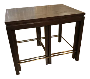 Edward Wormley for Dunbar Walnut Nesting Tables - Set of 3