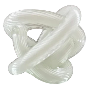 Contemporary White Murano Glass Knot Sculpture