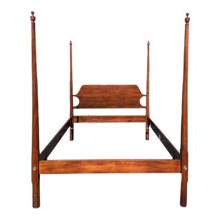 Queen Size Pencil Post Bed Frame Attributed to Craftique For Sale