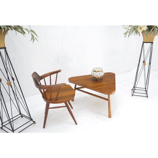 Gibbings for Widdicomb Triangular Tapered Dowel Leg Coffee Side Table For Sale - Image 12 of 12