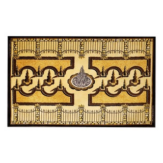 Giardini Allitaliana Vintage Wool Rug by Piero and Barnaba Fornasetti, 1980s, Italy For Sale