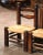 French Pair Early 20th Century French Walnut Rush Chairs Attributed to Dudouyt For Sale - Image 3 of 10