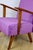 Vintage Loft Armchair in Purple Velvet, 1970 For Sale - Image 9 of 12