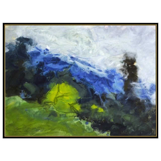 Message us to inquire about custom framing options! (Included for free with every purchase) The artwork here, "The Ridge",...