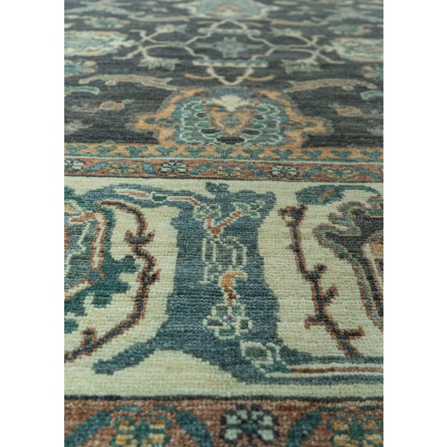 Turkish Turkish Oushak Antique Look Rug 8'4" x 10'9" #20060 For Sale - Image 3 of 8