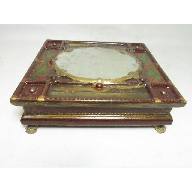 Antique Italian Painted Jewelry Box For Sale In San Francisco - Image 6 of 18