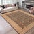 Crafted by skilled artisans using time-honored weaving traditions, this antique low pile handmade wool rug embodies the...