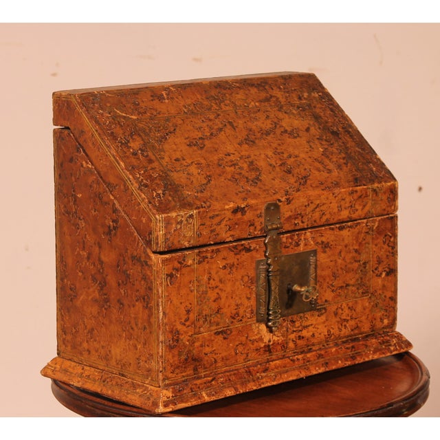 Elegant 19th centuryletter rack or stationery rack from France It is unusual to find them with their original key. Very...