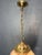Vintage Mottled Marble Effect Glass Pendant Light with Brass Fittings, 1930s For Sale - Image 4 of 8