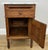 Antique French Oak Bedside Table with Marble Top For Sale - Image 10 of 14