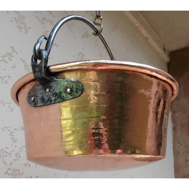 French Provincial 19th Century French Copper Cauldron For Sale - Image 3 of 6