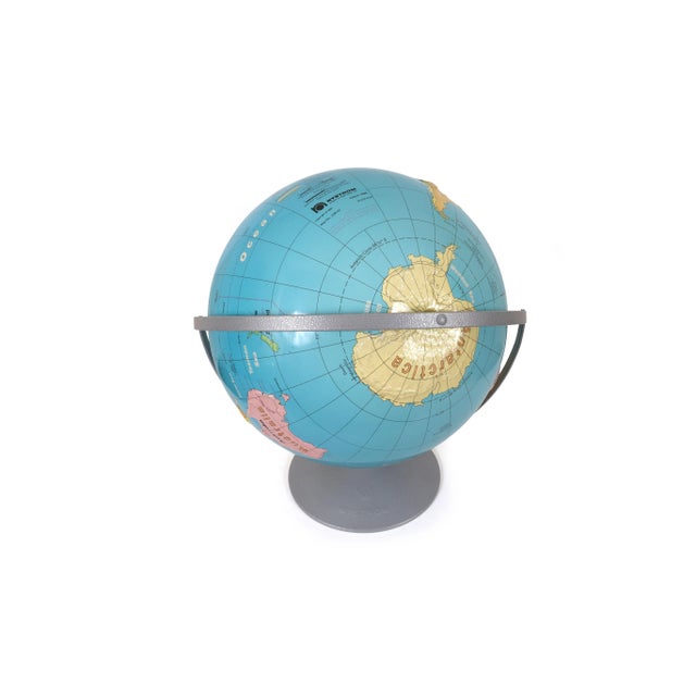 16" Nystrom Readiness World Globe - Vintage 1994 For Sale - Image 9 of 11