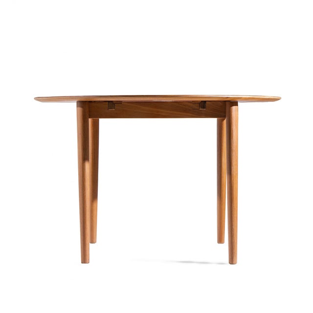 MM Moreddi Moreddi Style Mid Century Danish Teak Expanding Dining Table With 1 Leaf For Sale - Image 4 of 10