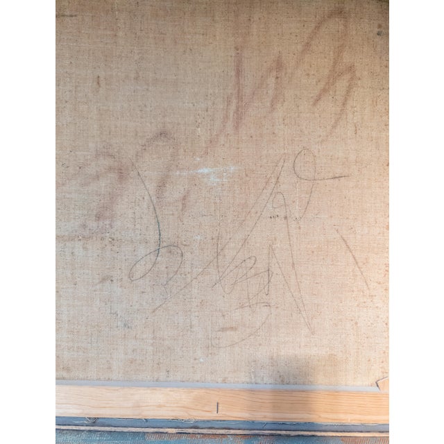 Mid-Century Impressionist Abstract Portrait Painting of an Old Man by Martin Hoy For Sale - Image 12 of 12