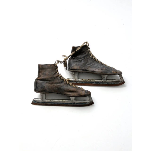 Vintage Ag Spaulding Silver Wing Ice Skates For Sale - Image 13 of 13