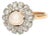 18KY/Platinum Edwardian Pearl & Diamond Ring, size 7.25 For Sale
