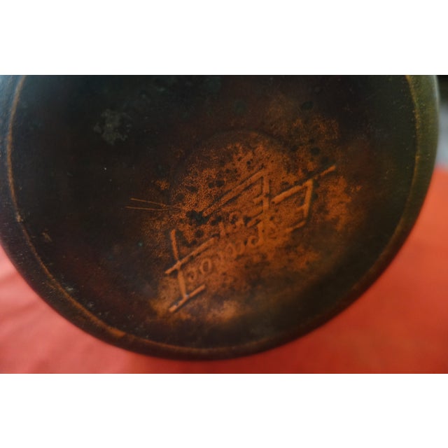 1920s Large Art Deco Brown Pâte De Verre Vase by Espaivet, 1920s For Sale - Image 5 of 7