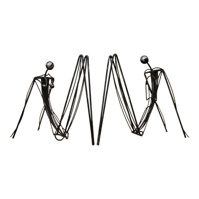 1990s Curtis Jere Male and Female Abstract Sculptures For Sale