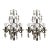 1900 Pair of Crystal Neoclassical French Sconces For Sale