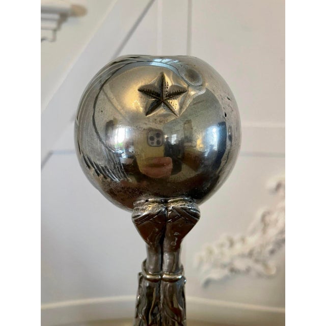 Art Deco Silver Plated Candlesticks, 1930, Set of 2 For Sale - Image 16 of 18