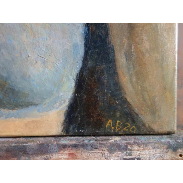 Donna che si specchia is an original painting realized by the Italian contemporary artist Aurelio Bulzatti in 2020....