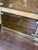 Brown Mid 20th Century Hollywood Regency Burl Wood and Brass Display Cabinet For Sale - Image 8 of 10