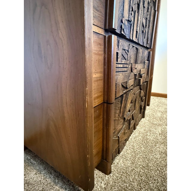 Mid 20th Century Mid 20th Century Brutalist Dresser by Lane Furniture For Sale - Image 5 of 5