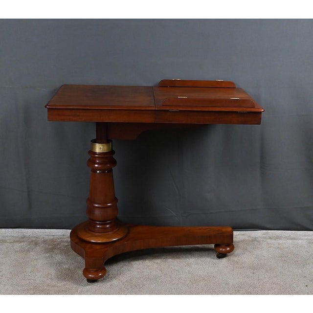 Victorian Mahogany Reading Table, England, Mid-19th Century For Sale - Image 6 of 18