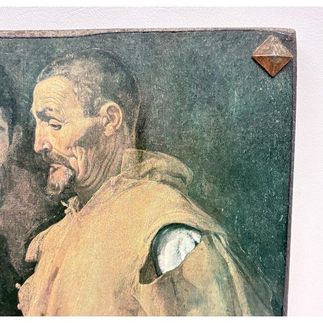 Spanish Mid 20th Century Diego Velázquez 'The Waterseller of Seville' Lithograph on Board For Sale - Image 3 of 5