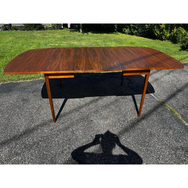 Mid-Century Modern 1960s Mid Century Kipp Stewart Drexel Declaration Drop Leaf Dining Table For Sale - Image 3 of 12