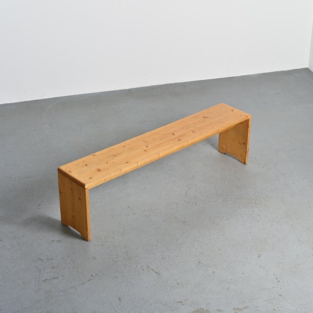 Mid-Century Modern Pine Bench from Les Arcs, France, 1969 For Sale - Image 3 of 10