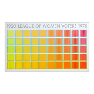 1920 League of Women Voters, Richard Anuszkiewicz Screenprint, Signed in Pencil