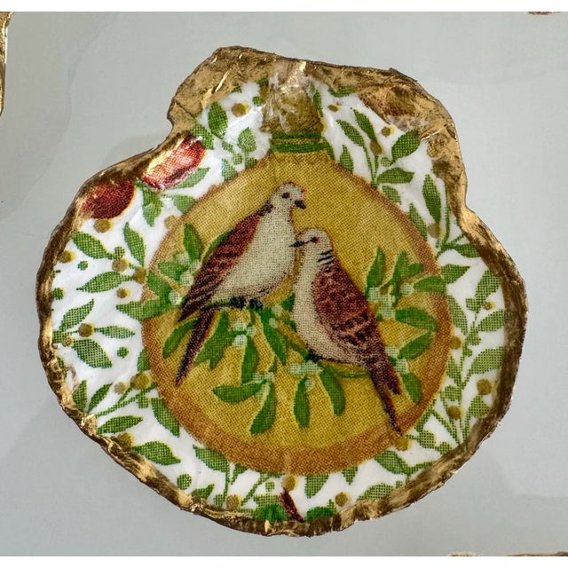 Handmade Seashell Holiday Ornaments & Trinkets Dishes. For Sale - Image 4 of 9