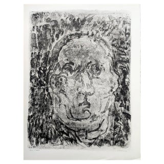 André Cottavoz, Self-Portrait, 1961, Lithograph For Sale