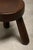 Brown Wooden Tripod Stool in the style of Ingvar Hildingsson, Sweden, 1970s For Sale - Image 8 of 11
