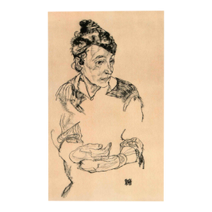 1960s Schiele Lithograph 62 Portrait of Schiele's Mother Reproduction