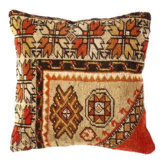 Pasargad DC Vintage Hand Knotted Pillow For Sale