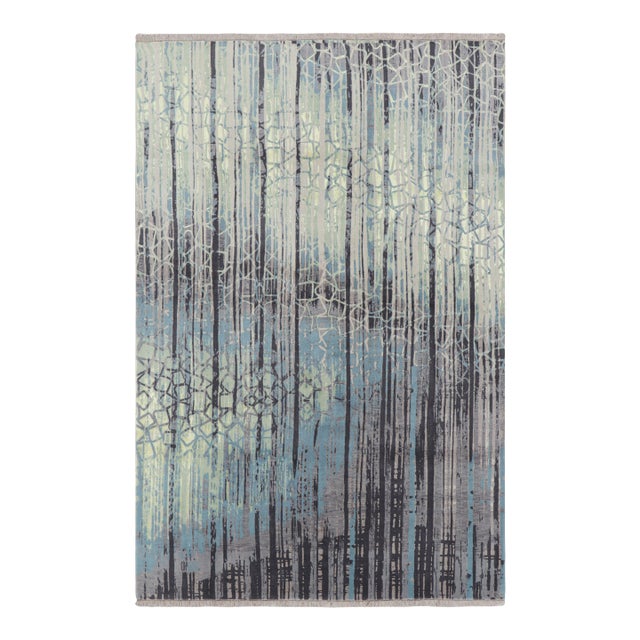 Rug & Kilim’s Contemporary Abstract Rug With Geometric Patterns “Vinchi” For Sale