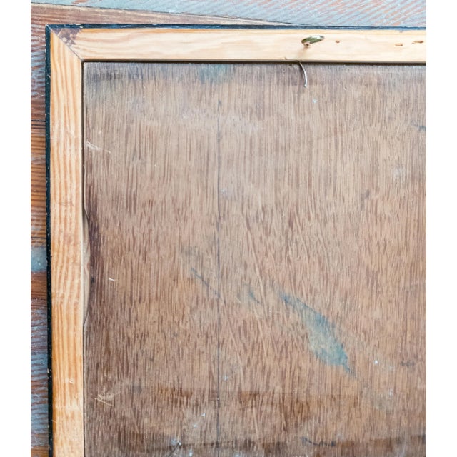 Early 20th Century Oil on Wood Panel Painting of Mother and Child in an Interior Scene For Sale - Image 12 of 12